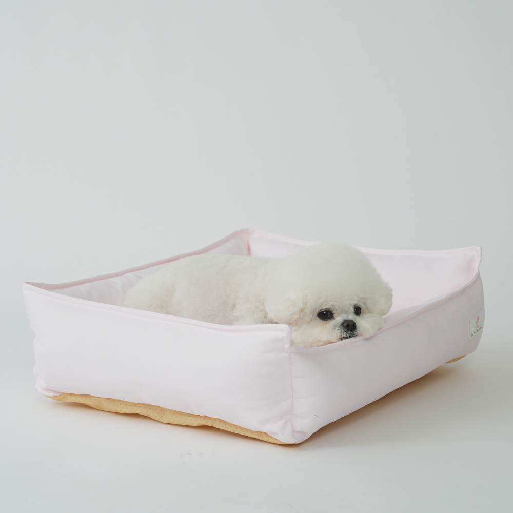 펫앤마마 파스텔 사각 애견방석, 라이트핑크, L(65x52cm), 1개