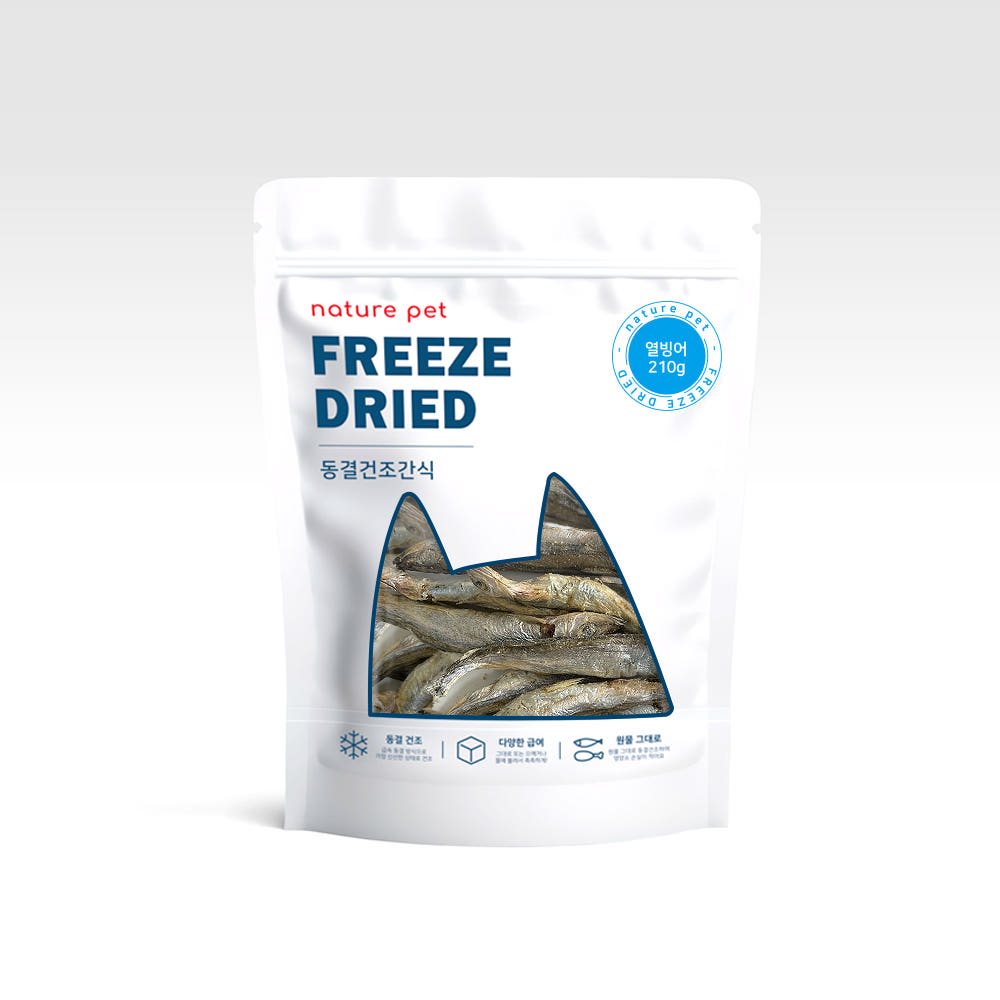 네이처펫 동결건조 열빙어, 210g, 1개