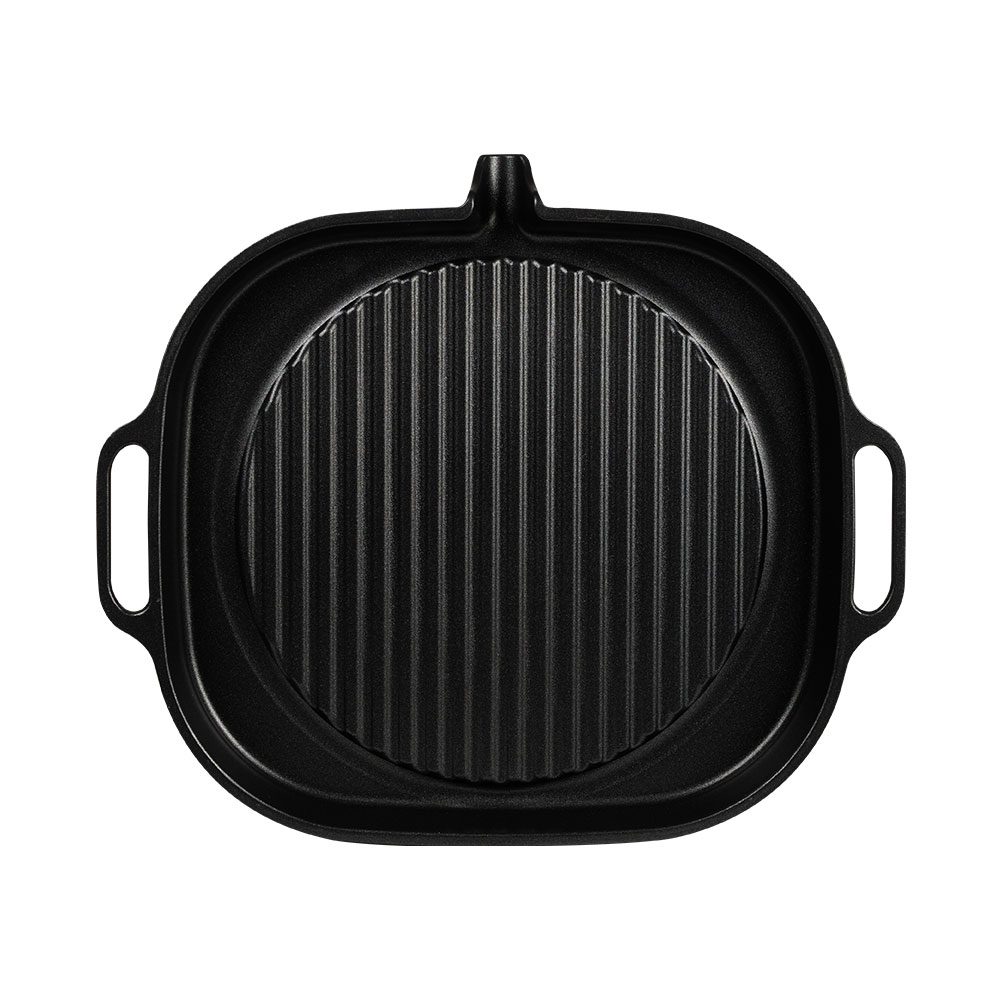 코맨 사각 고기불판 손잡이 그리들 32cm