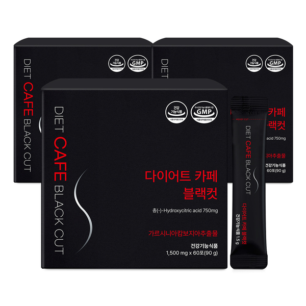 [토스쇼핑] 올바른 다이어트 블랙컷 커피맛, 60포, 3박스