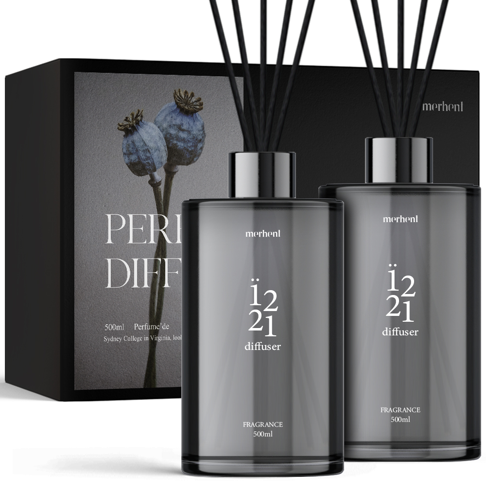 메르헨트 퍼퓸 대용량 디퓨저, 준포레스트, 500ml, 2개