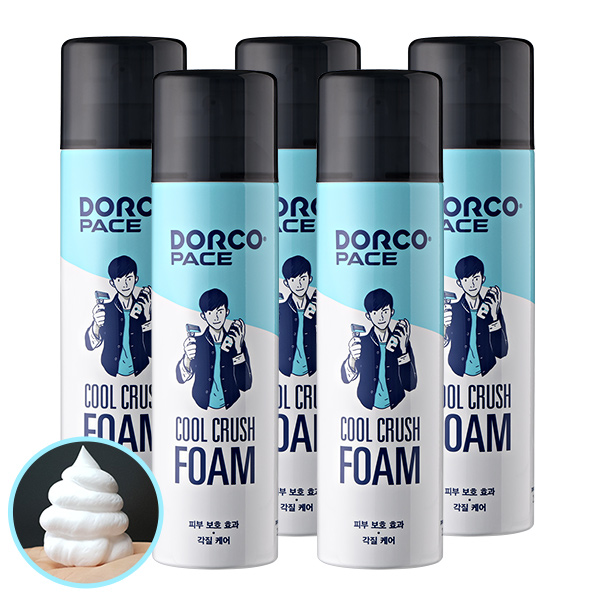 도루코 페이스 쿨 크러쉬 폼, 250ml, 5개