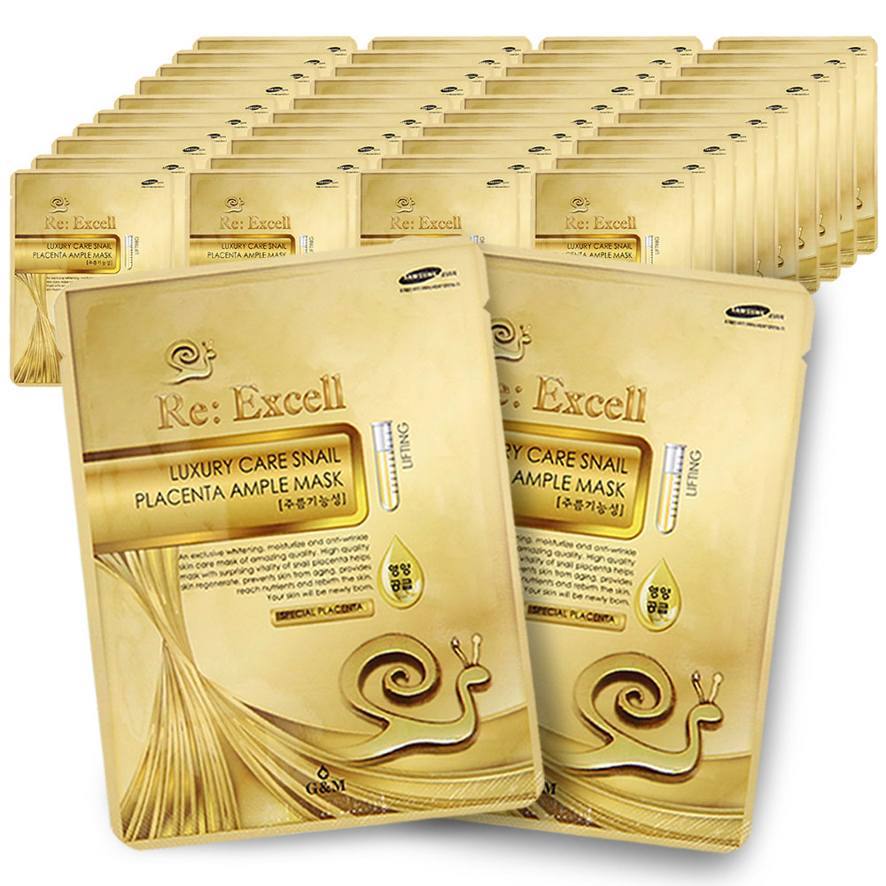 리엑셀 달팽이 마스크팩, 25g, 40장, 1세트 상품 이미지 1