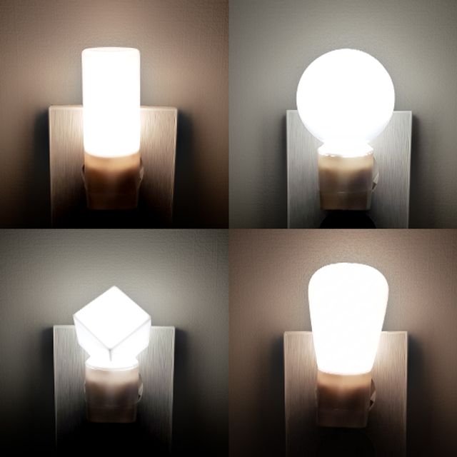리빙 LED 전구 휴대용 수유등 취침등, 큐브취침등, 주광색, 1개