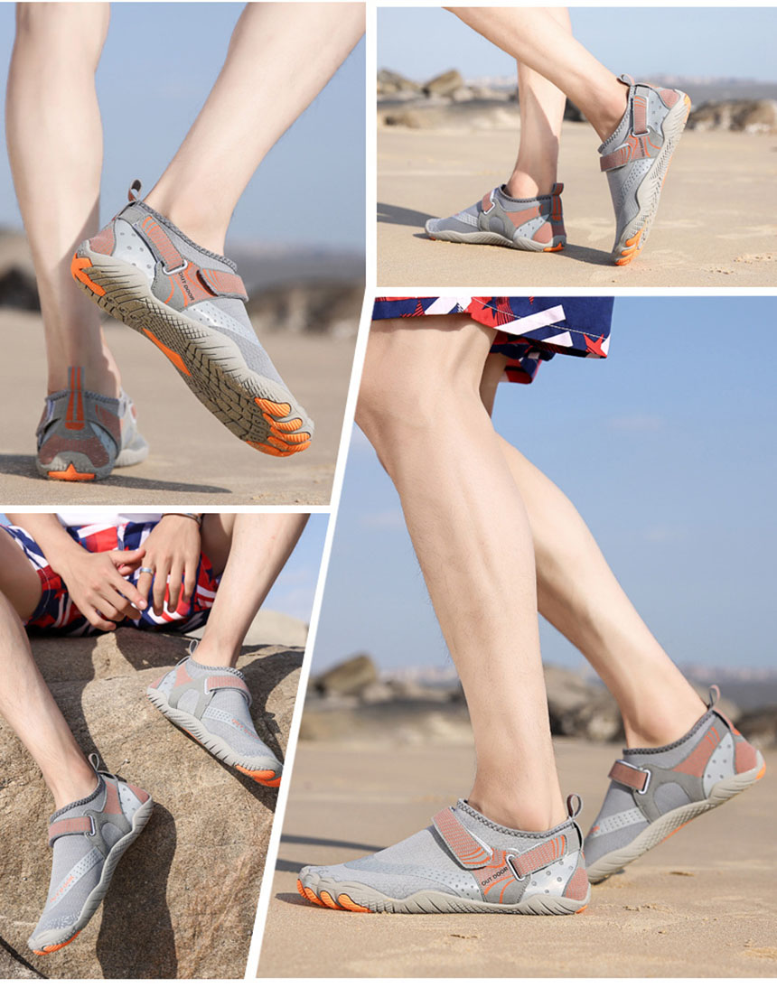 남녀공용 밸크로 아쿠아슈즈, 핑크, 230mm, 1개 상세 이미지 5
