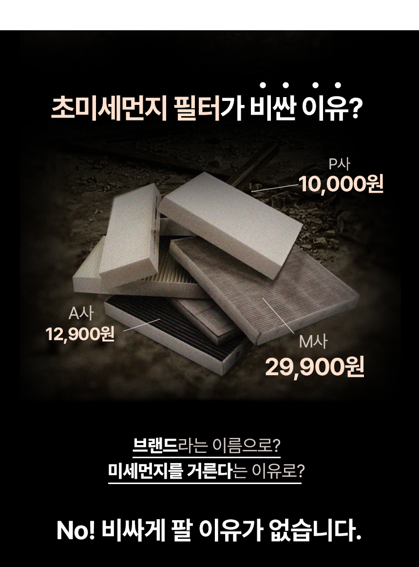 필터포유 블루헤파 자동차 에어컨필터, CFUB015, 3개 상세 이미지 1