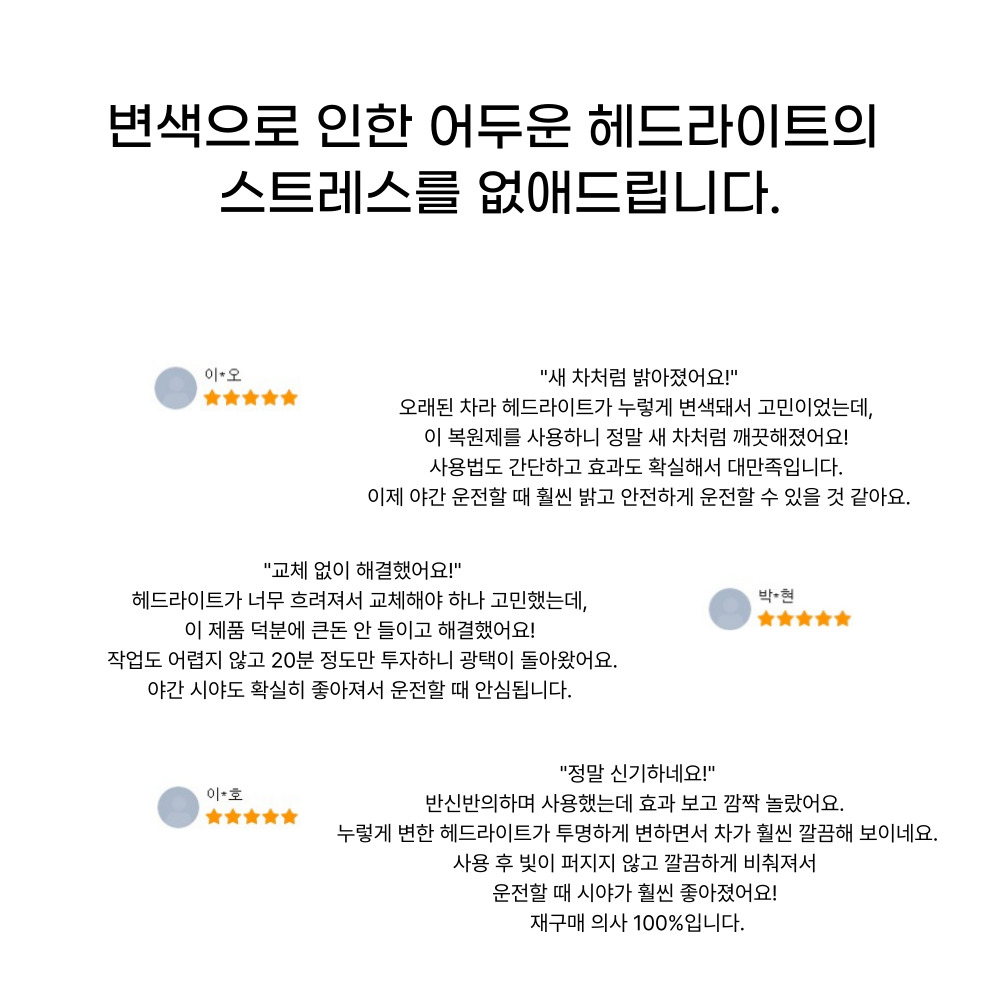 자동차 헤드라이트 복원제 키트, 30ml, 1개 상세 이미지 6