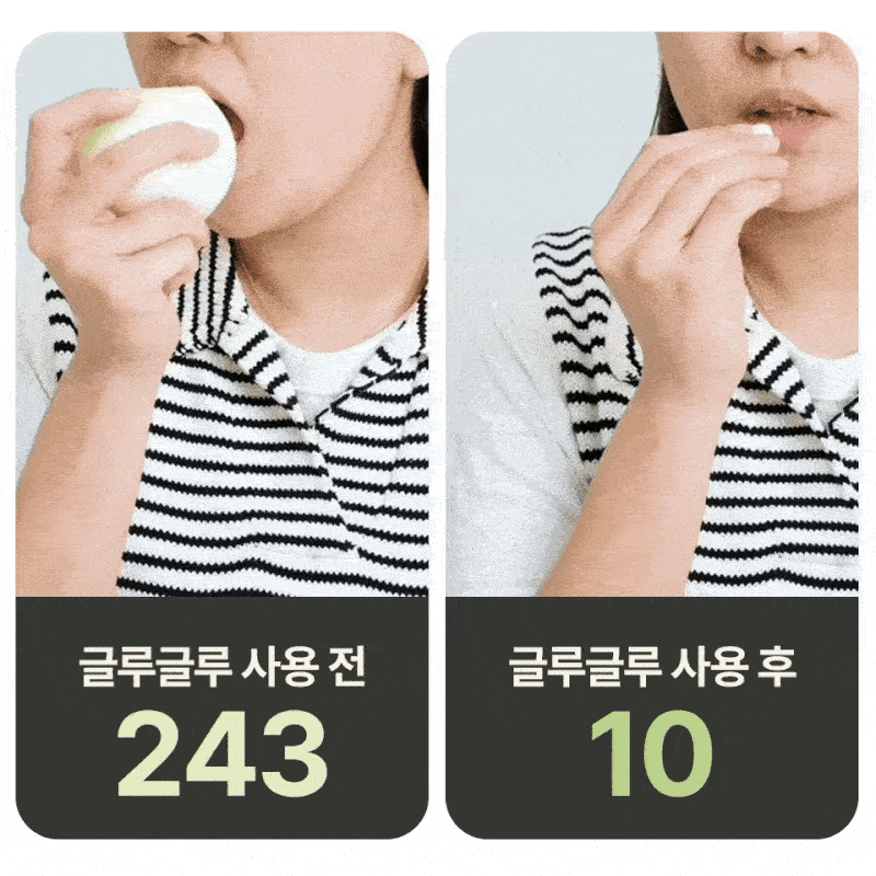 글루글루 하루가글, 프레쉬쿨향, 36정, 2개 상세정보 24