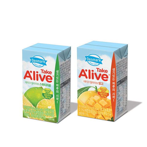 덴마크 테이크 얼라이브 자몽+망고