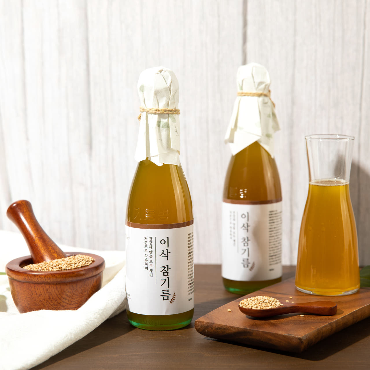 이삭방앗간 저온압착 당일착유 참기름 300ml 2병