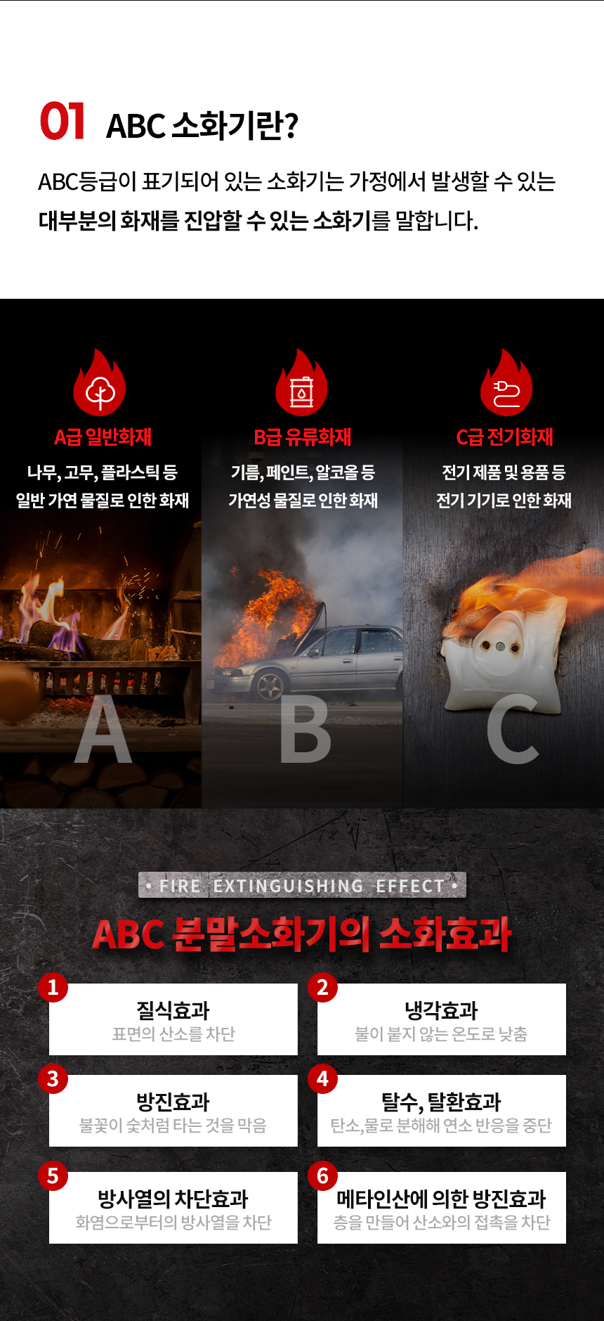 코리아파이어 ABC 분말소화기, 디에프, 3.3kg, 1개 상세 이미지 2