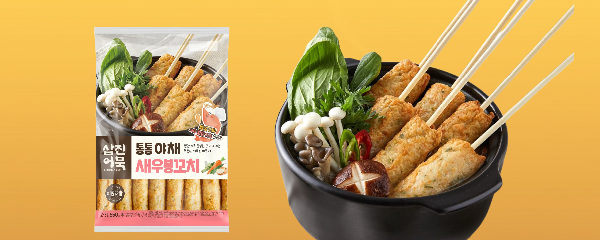 삼진어묵 통통야채 새우봉꼬치, 550g, 4개