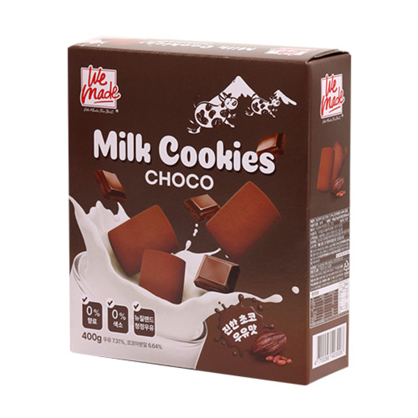 위메이드 밀크쿠키 초코맛 10g 40개입 1박스