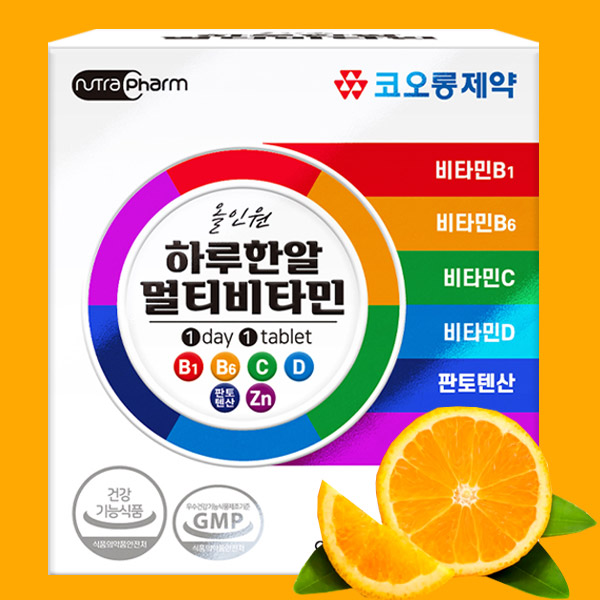 코오롱제약 올인원 하루한알 멀티비타민, 900mg, 60정, 4박스 상품 이미지 1