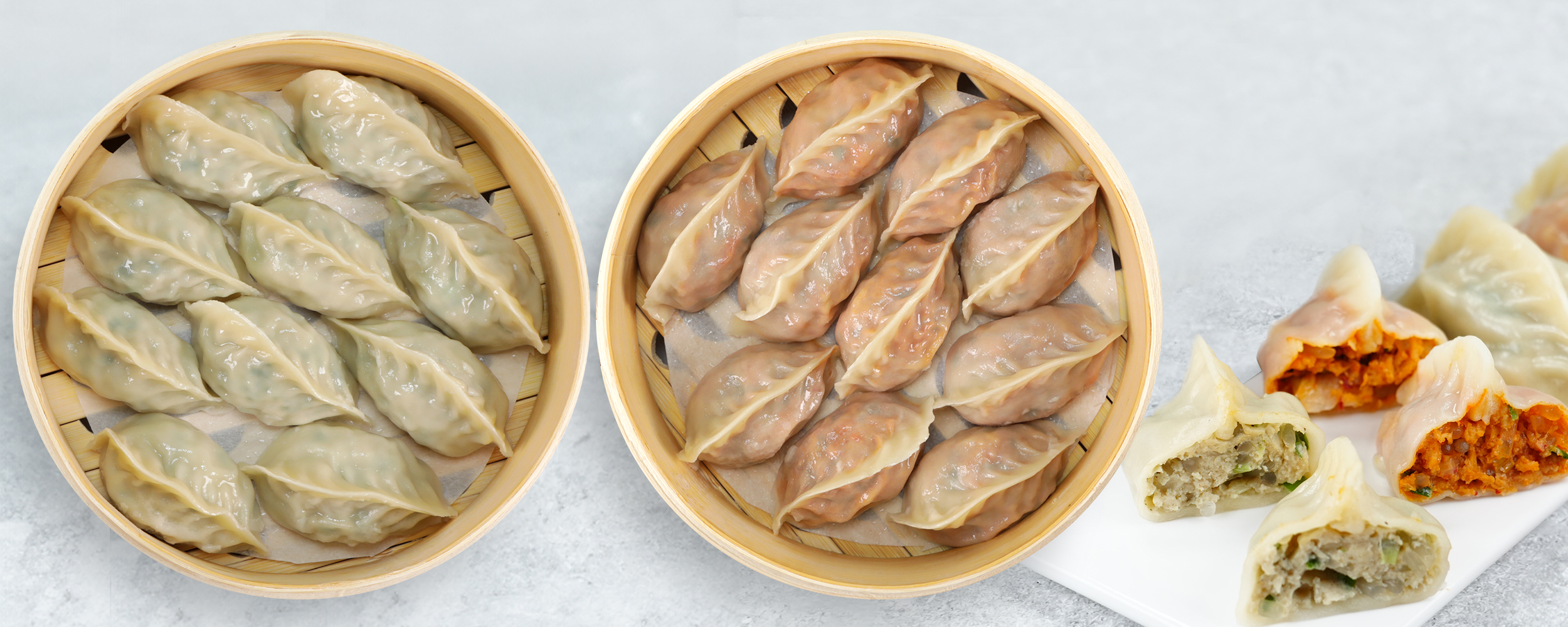 허만두 잎새만두, 알찬고기 1.4kg 1봉 + 알찬김치 1.4kg 1봉, 2봉