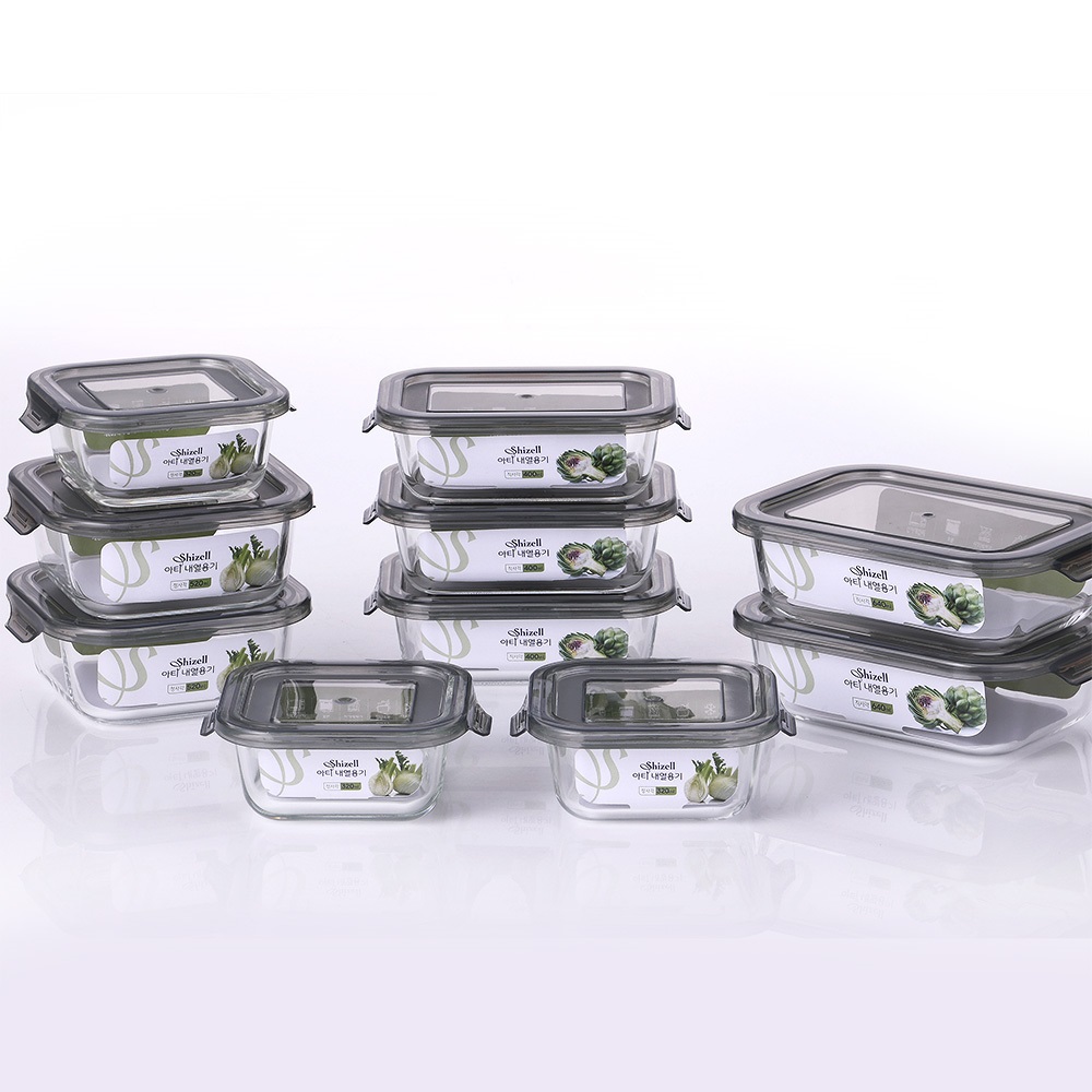 쉬젤 아티 내열유리 혼합 10종 세트, 320ml 3개 + 400ml 3개 + 520ml 2개 + 640ml 2개, 1세트 상품 이미지 1