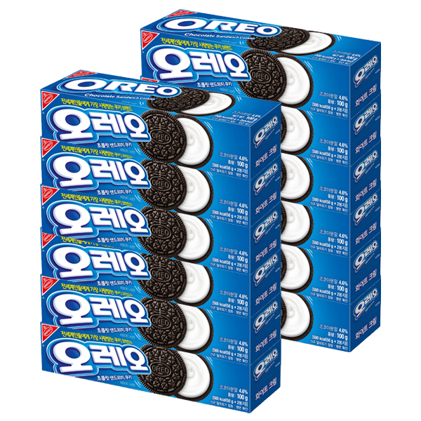 오레오 화이트 크림, 100g, 12개