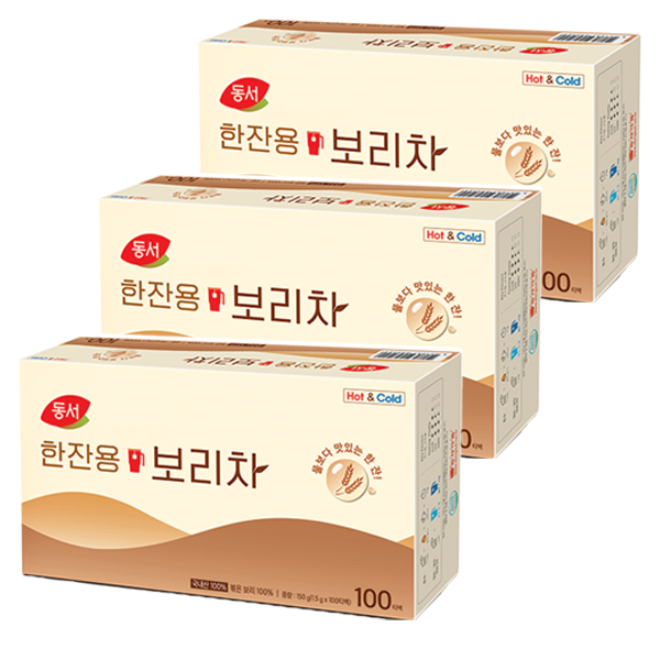 동서 한잔용보리차, 1.5g, 100개입, 3개