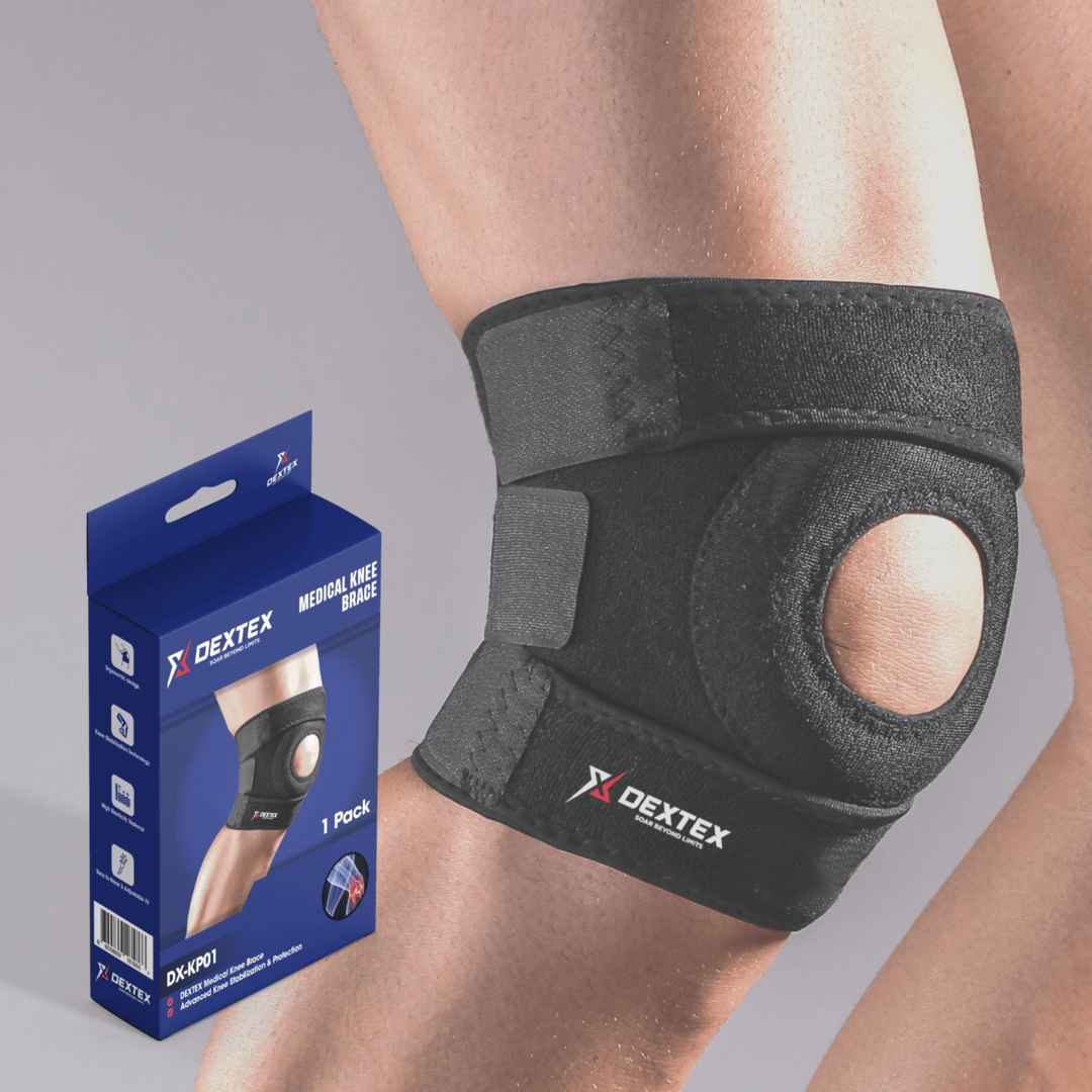 DEXTEX 의료용 무릎보호대, 블랙, FREE, 1개입, 1개 상품 이미지 1