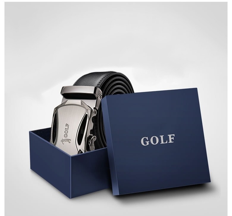GOLF 골프 천연소가죽 벨트 자동벨트 P834940, 125cm, 1개 상세 이미지 6