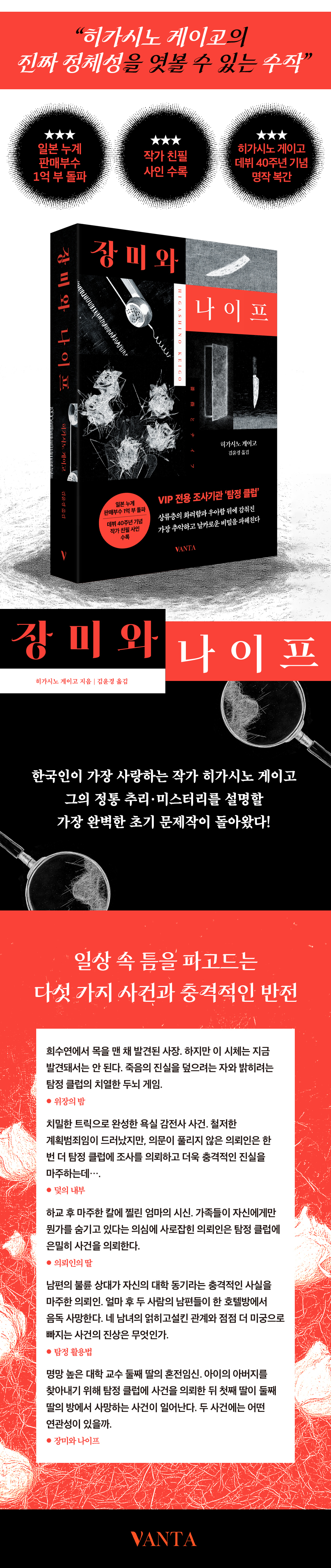 장미와 나이프, 히가시노 게이고, 김윤경, 반타 상세 이미지 1