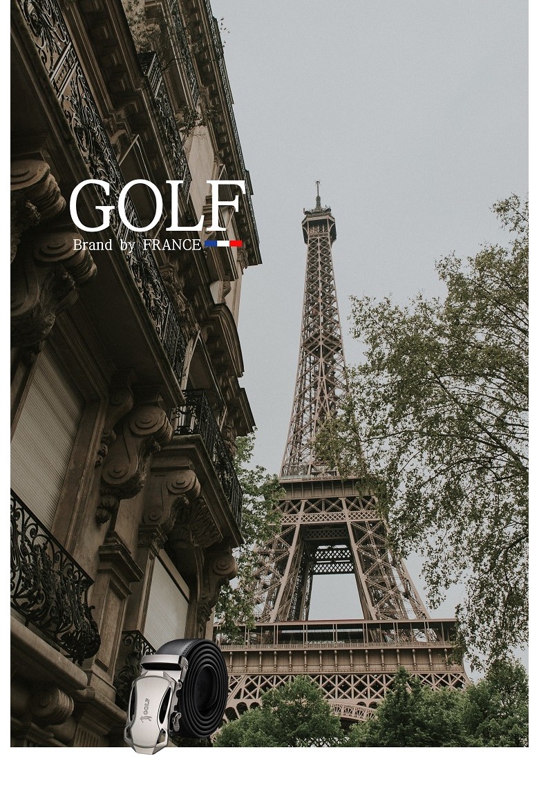 GOLF 골프 천연소가죽 벨트 자동벨트 P834940, 125cm, 1개 상세 이미지 1