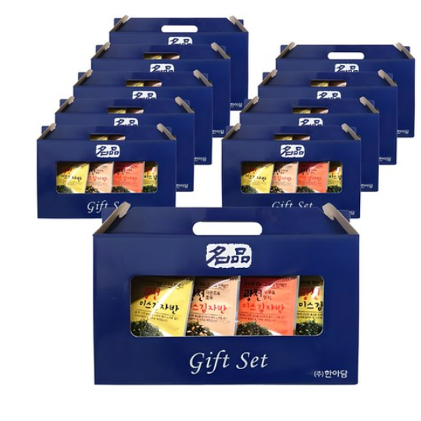 광천김 미스김자반 선물세트, 3가지맛, 40g, 4p, 10세트