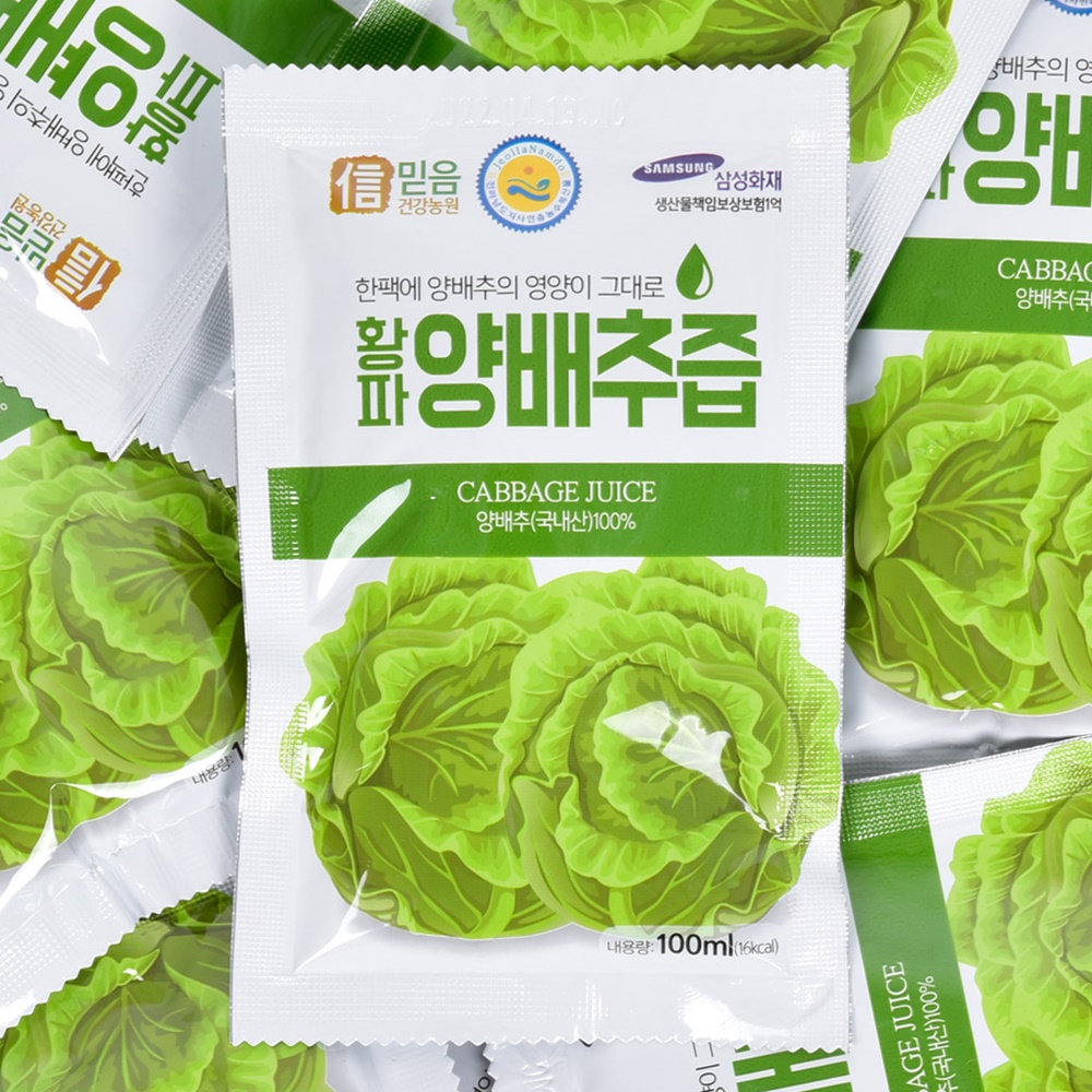 [토스쇼핑] 황파 양배추즙, 100ml, 100포