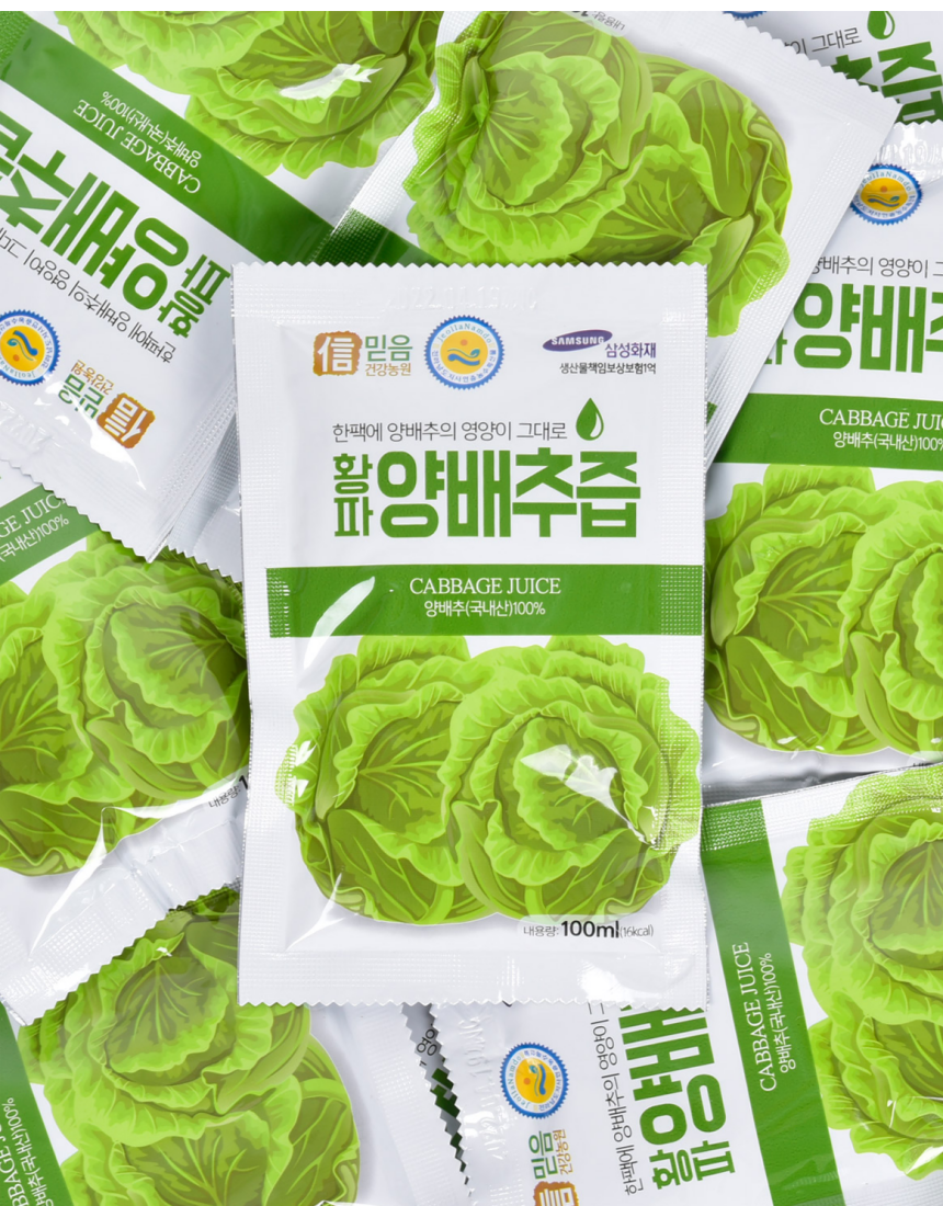 황파 양배추즙, 100ml, 100포