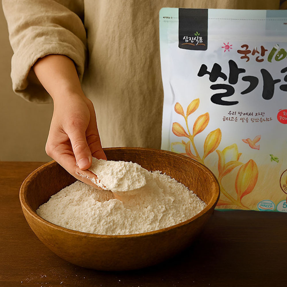 삼진식품 국내산 100% 쌀가루 멥쌀가루, 500g, 1개