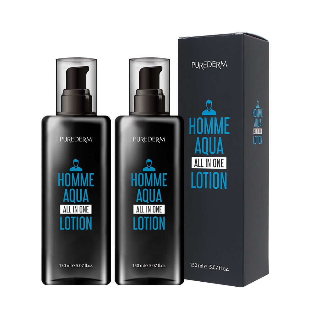 [토스]퓨어덤 옴므 아쿠아 올인원 로션 150ml 2개 + 마스크팩2개사은품 (9,900원/무료)