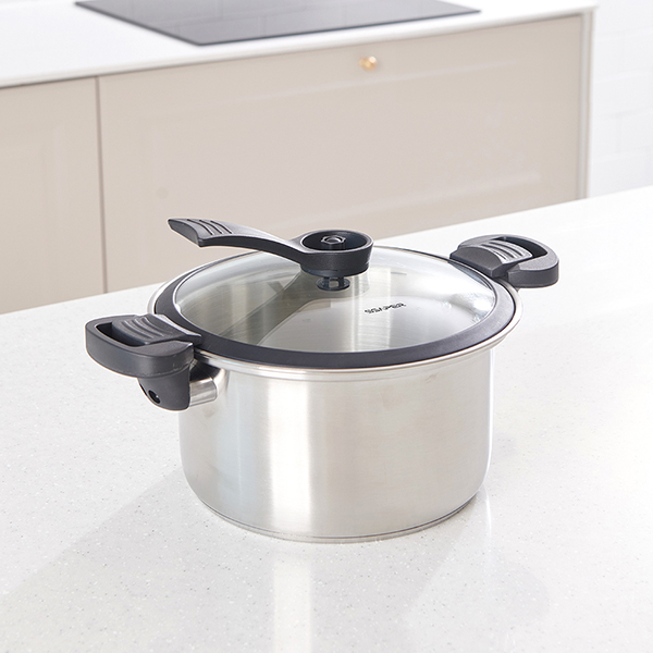 [토스쇼핑] IH 스텐 저압 진공냄비, 5L, 26cm, 1개