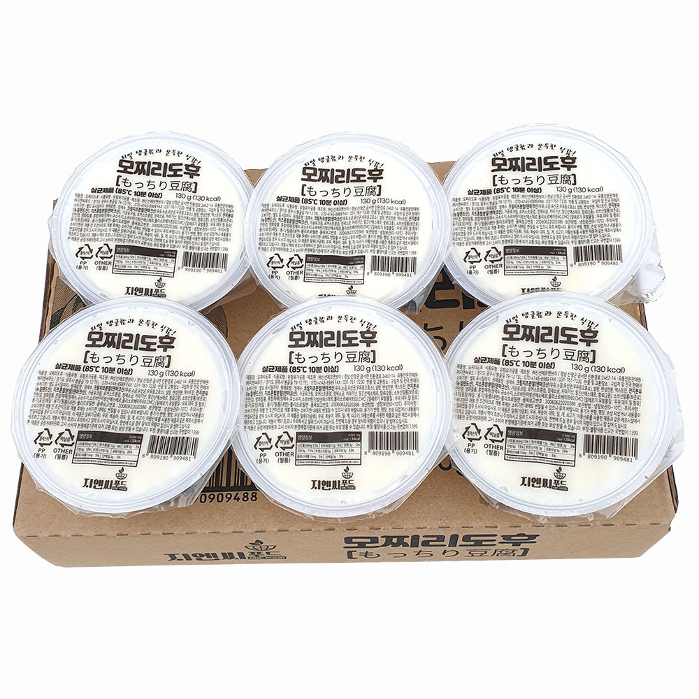지엔씨푸드 모찌리도후, 780g (130g x 6입), 1개