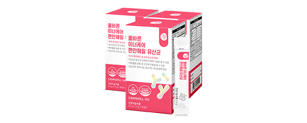 올바른 이너케어 편안해질 유산균, 1.5g, 30포, 3박스