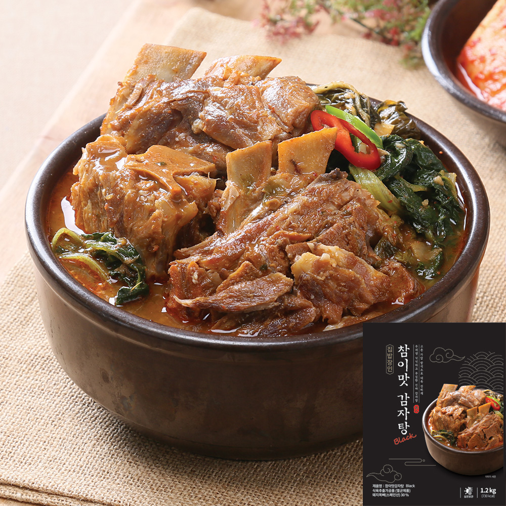 [토스쇼핑]참이맛 감자탕 블랙, 1.2kg, 2개