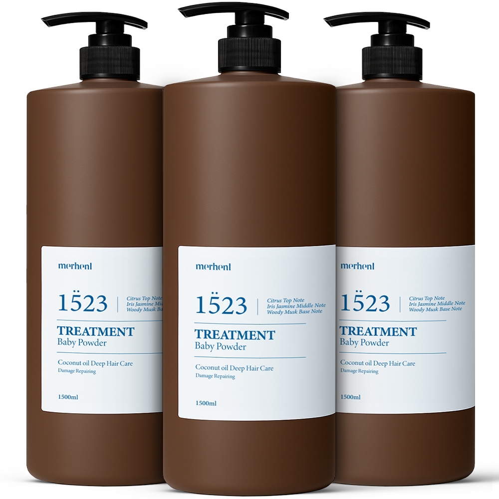 메르헨트 코코넛 리페어링 헤어 트리트먼트 베이비파우더향, 1500ml, 3개