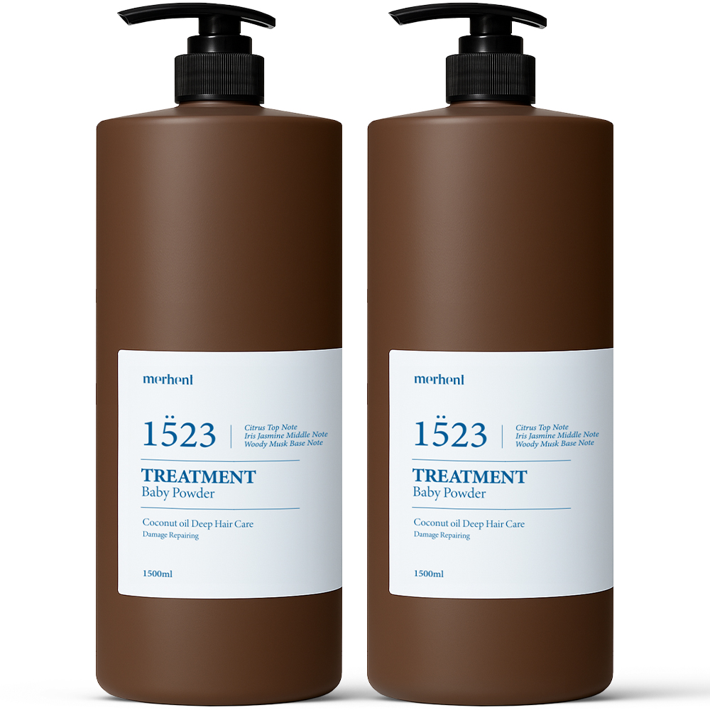 메르헨트 코코넛 리페어링 헤어 트리트먼트 베이비파우더향, 1500ml, 2개