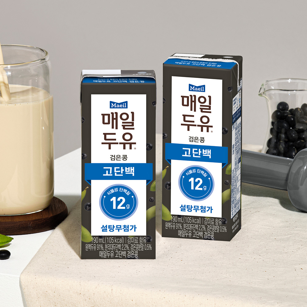 [토스쇼핑] 매일두유 고단백 검은콩, 190ml, 24개