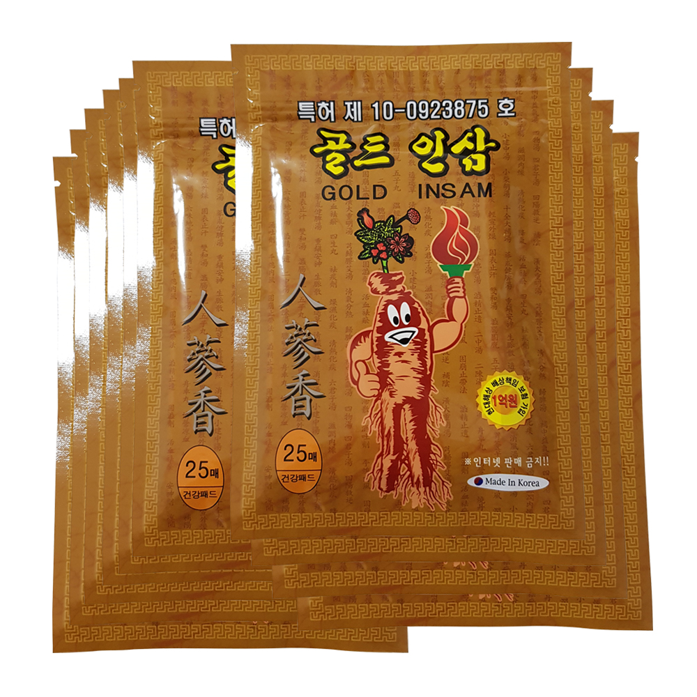 골드인삼 건강패드, 25매입, 30팩