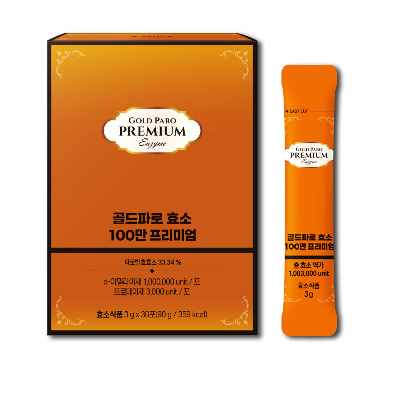한미양행 골드 파로 효소 100만 프리미엄, 3g, 30포, 1박스 상품 이미지 1