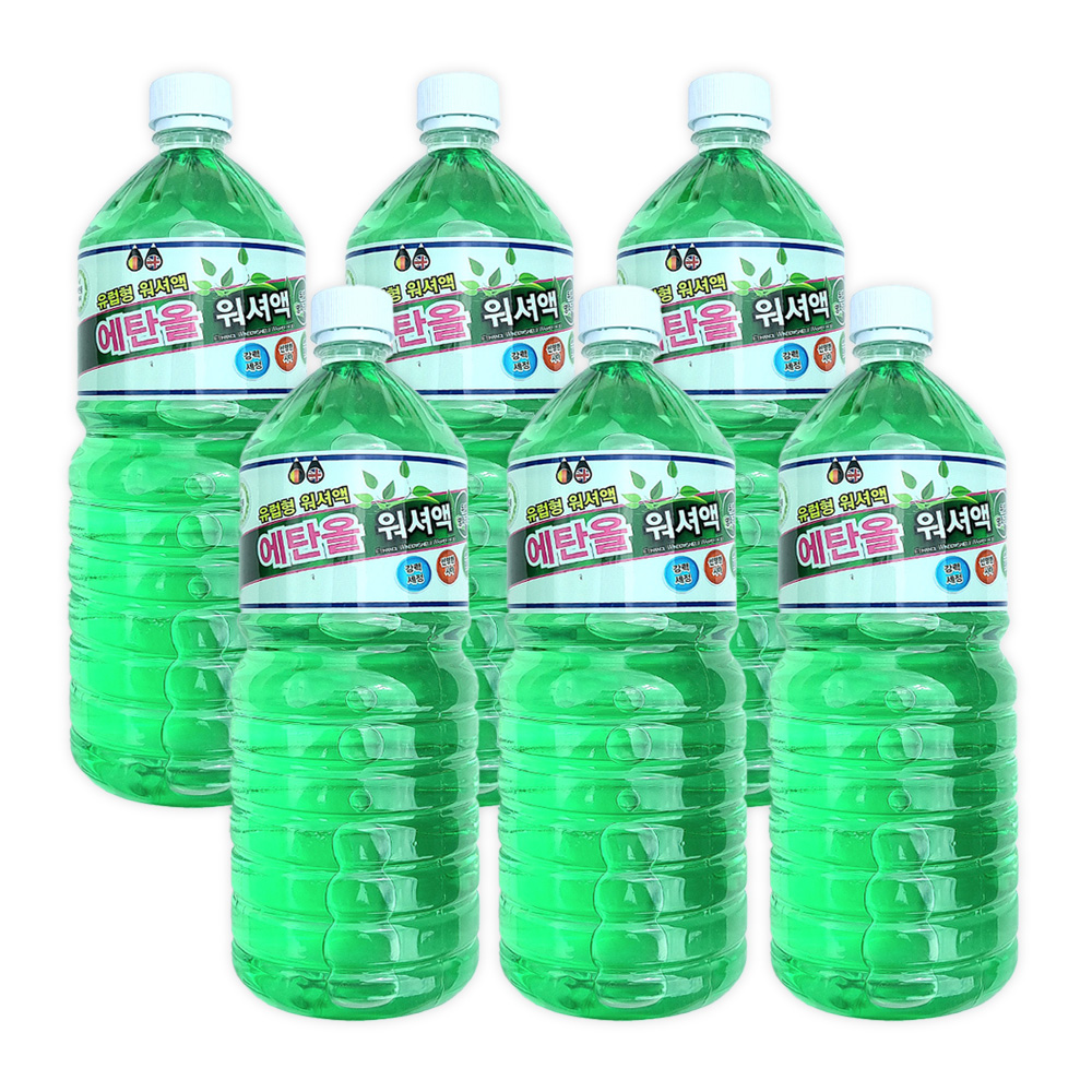탑크린 에탄올 워셔액, 1.8L, 6개