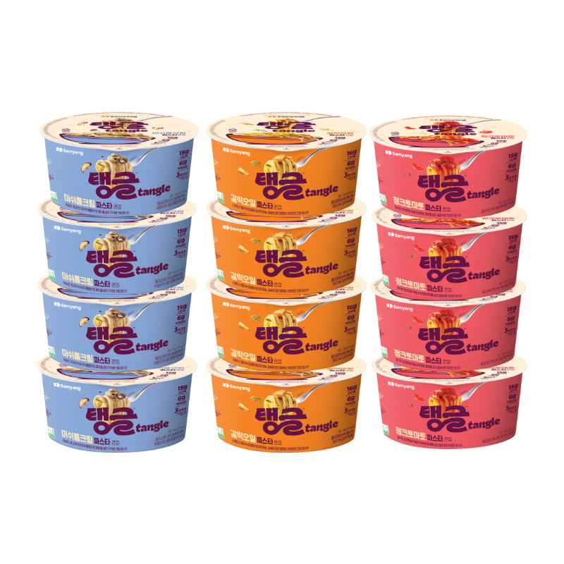 삼양 큰컵 탱글 단백질파스타 3종 12입