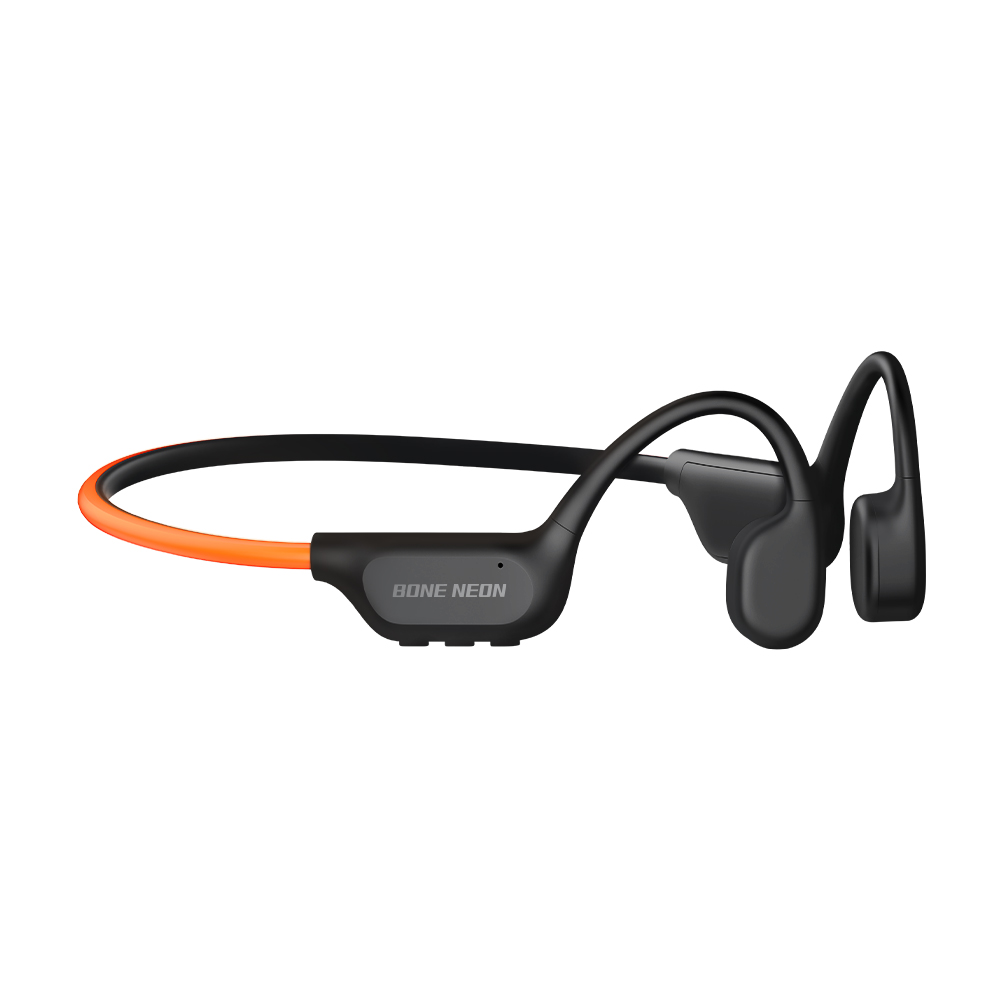 에이투 본네온 초경량 LED 골전도 블루투스 이어폰 MP3 탑재 완전방수 IPX7 BONE NEON, 블랙 상세 이미지 2