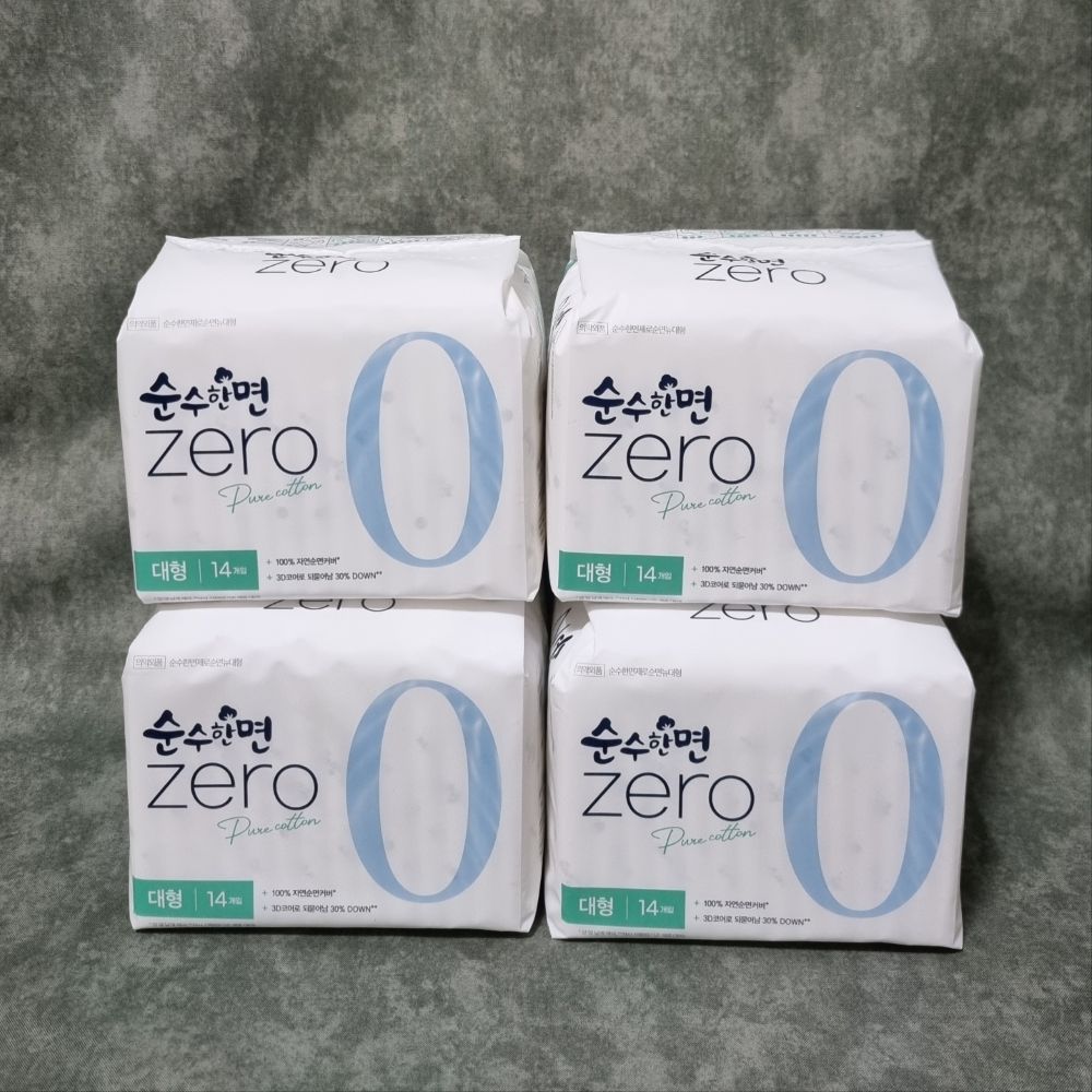 깨끗한나라 순수한면 ZERO, 대형, 14개입, 4팩 상세 이미지 1