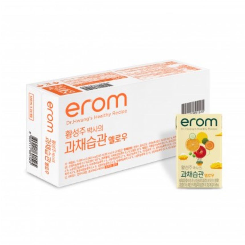 이롬 황성주박사의 과채습관, 옐로우, 140ml, 24개