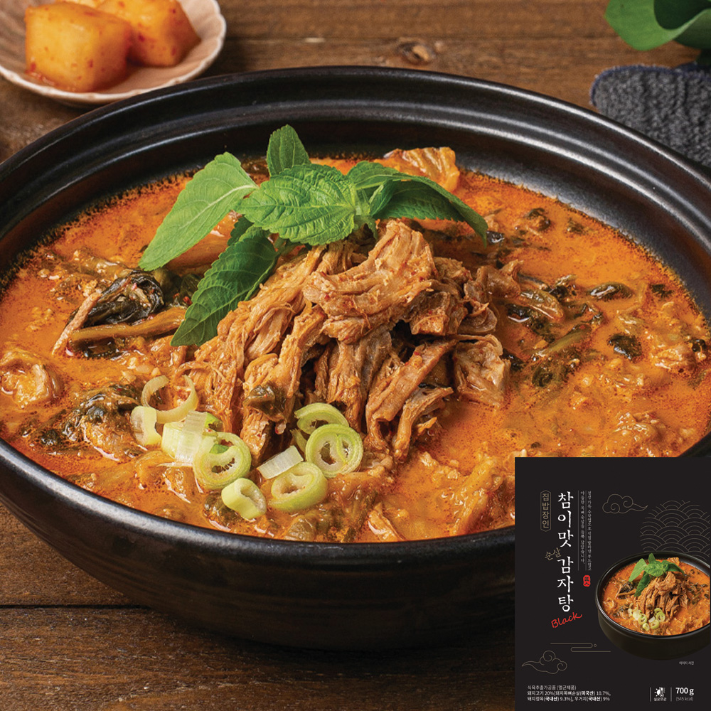 [토스쇼핑] 집밥장인 참이맛 순살 감자탕 블랙, 700g, 2개