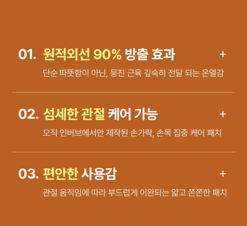 인버브 근육관절패치 손가락형, 20개입, 4박스 상세 이미지 4