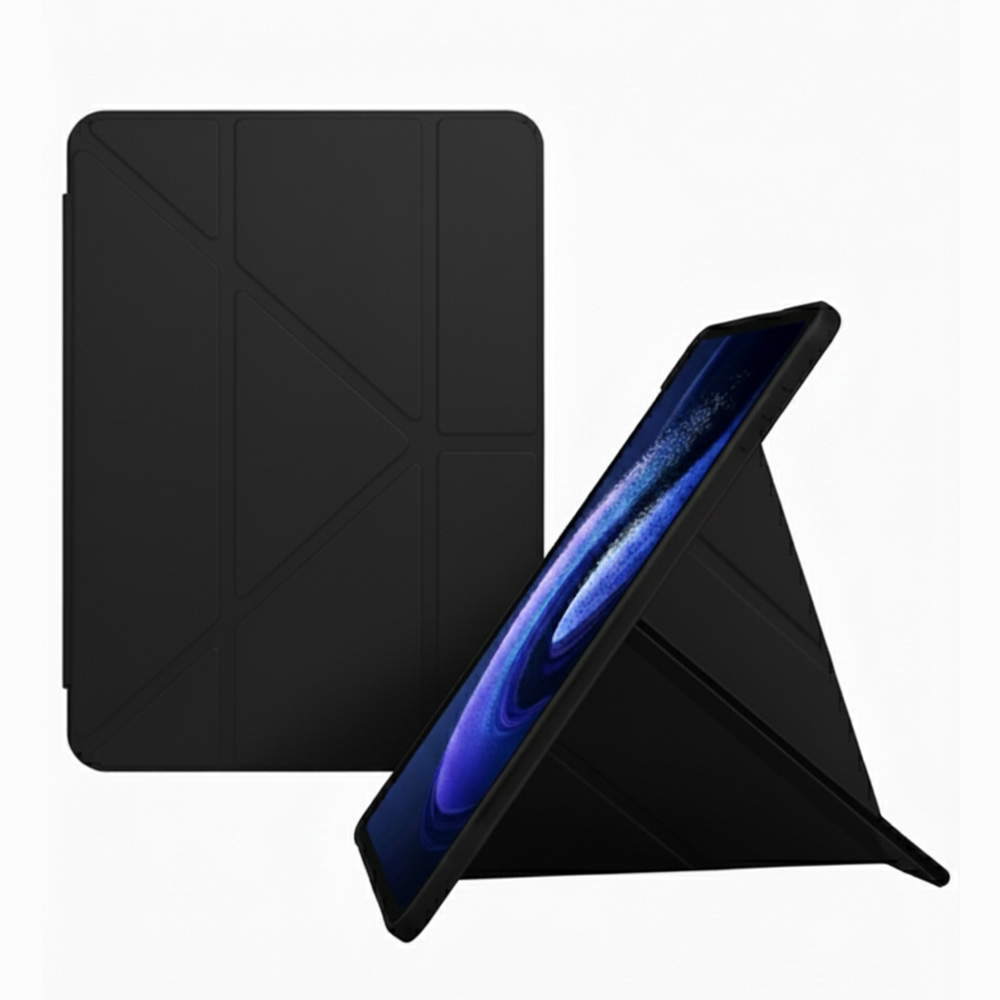 Essencewear Y형 스탠드 펜슬 수납 태블릿PC 케이스, 갤럭시 탭 S10FE 플러스 13.1, 블랙, 1개