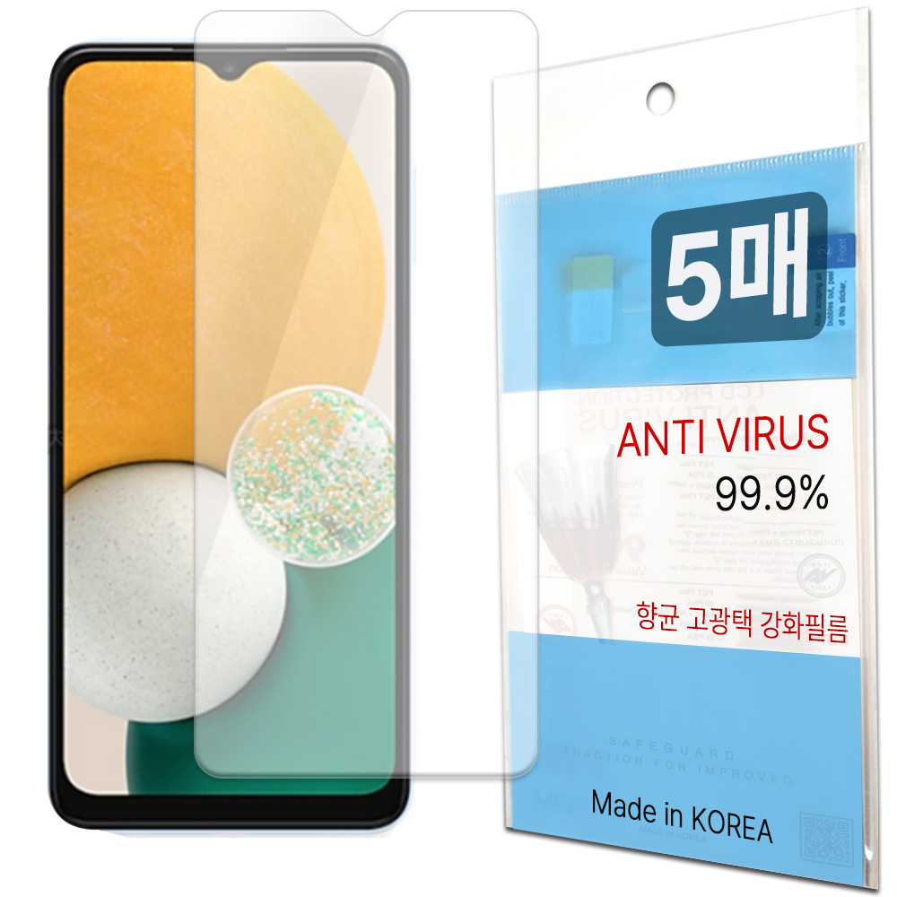 레드울프 강화 핸드폰 액정보호필름, 5매, 갤럭시와이드6