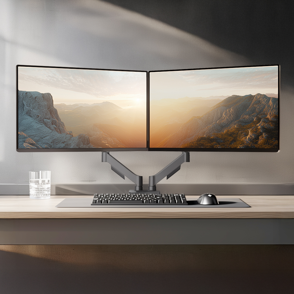 더함 듀얼 모니터암